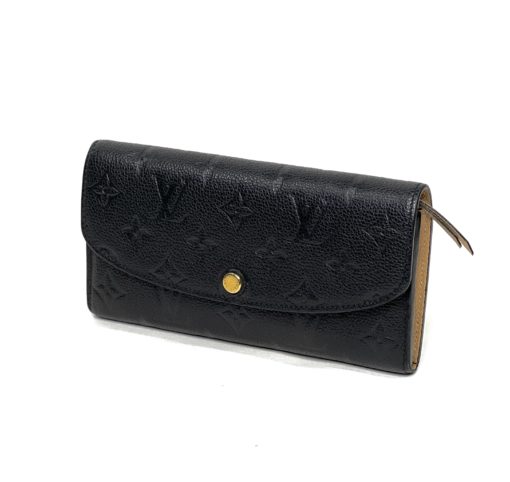 Louis Vuitton Emilie Black Empreinte Leather Wallet with Dune 18