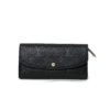 Louis Vuitton Emilie Black Empreinte Leather Wallet with Dune 2