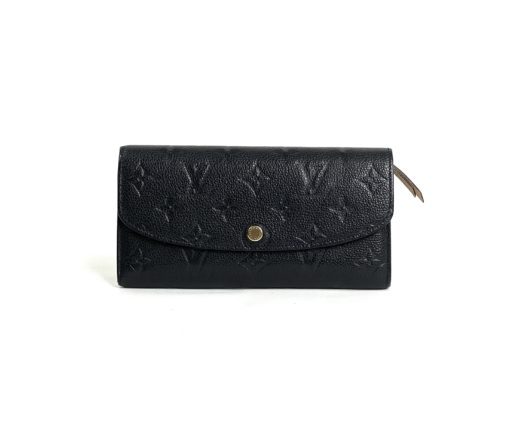 Louis Vuitton Emilie Black Empreinte Leather Wallet with Dune 6