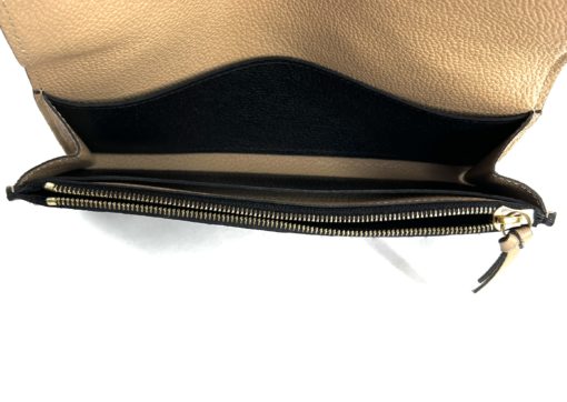 Louis Vuitton Emilie Black Empreinte Leather Wallet with Dune 4
