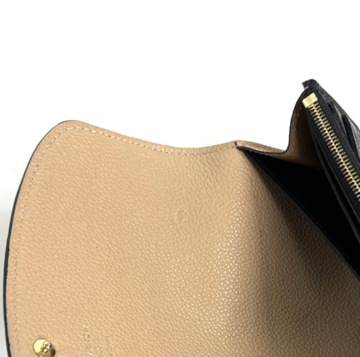 Louis Vuitton Emilie Black Empreinte Leather Wallet with Dune 17