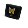 Gucci Animalier Bee Black Leather Bifold Wallet 21