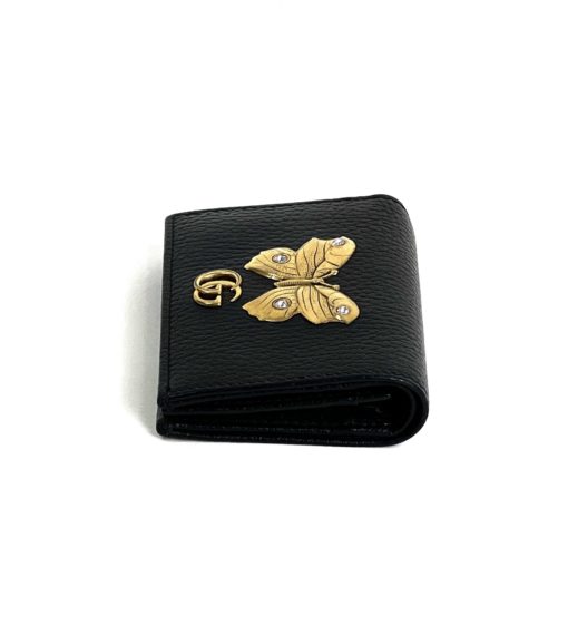 Gucci Linea Farfalla Leather Butterfly Wallet/Card Case 19