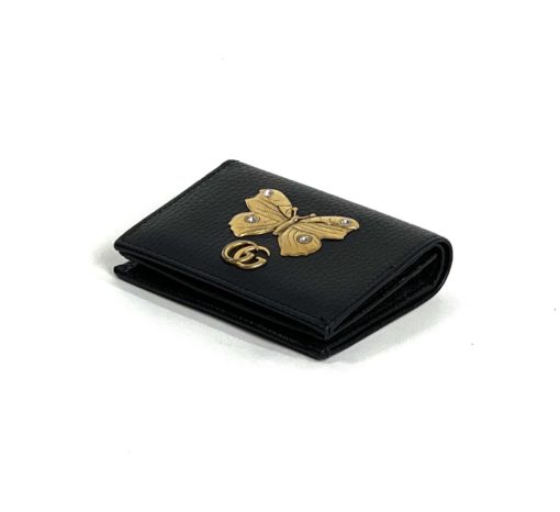 Gucci Linea Farfalla Leather Butterfly Wallet/Card Case 11