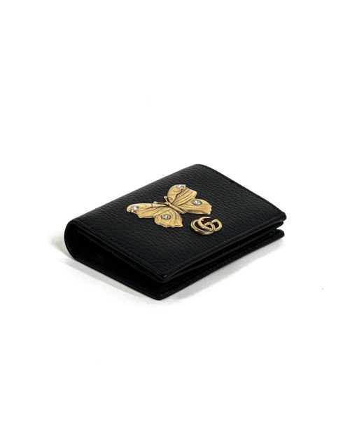 Gucci Linea Farfalla Leather Butterfly Wallet/Card Case 8