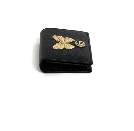Gucci Linea Farfalla Leather Butterfly Wallet/Card Case 6