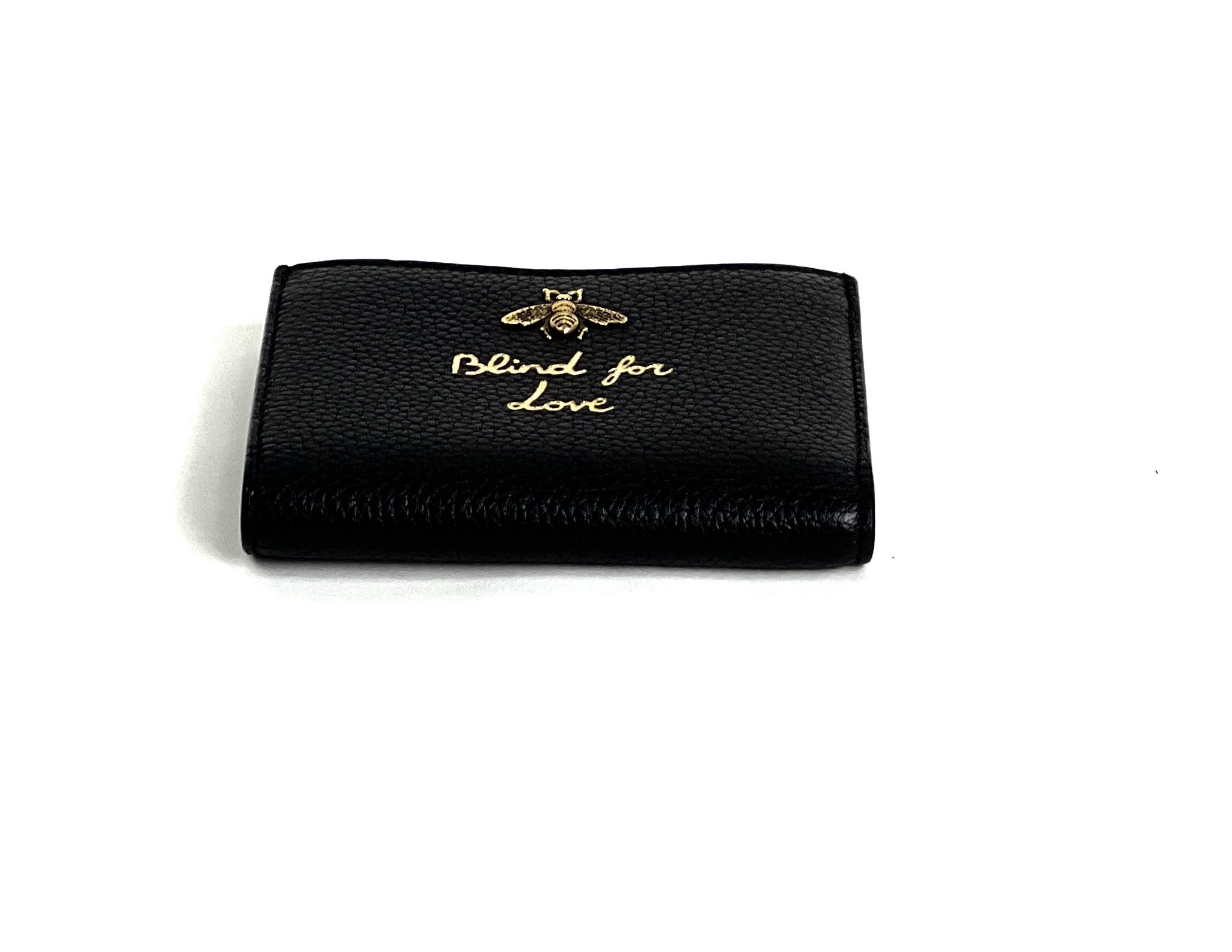 Gucci Animalier Bee Black Leather Bifold Wallet - A Of Goods For You, LLC