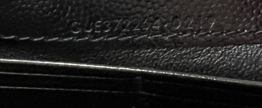 Saint Laurent Black Cassandre Matelassé Flap Wallet Grain De Poudre Embossed Leather 11