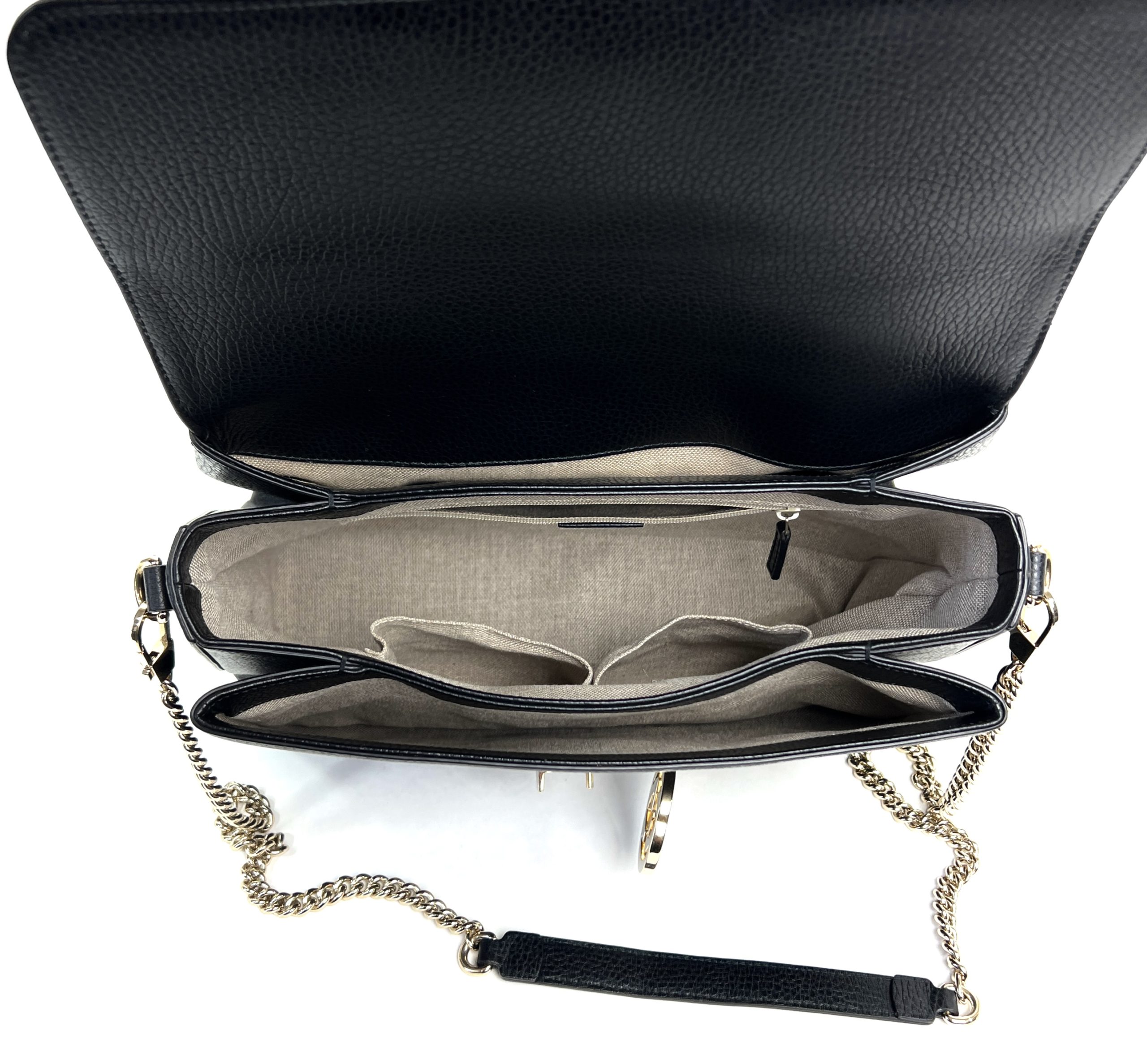 Medium Interlocking G Leather Crossbody Bag