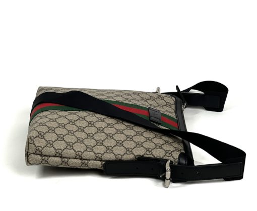 Gucci Supreme Monogram Web Black Messenger Bag 9