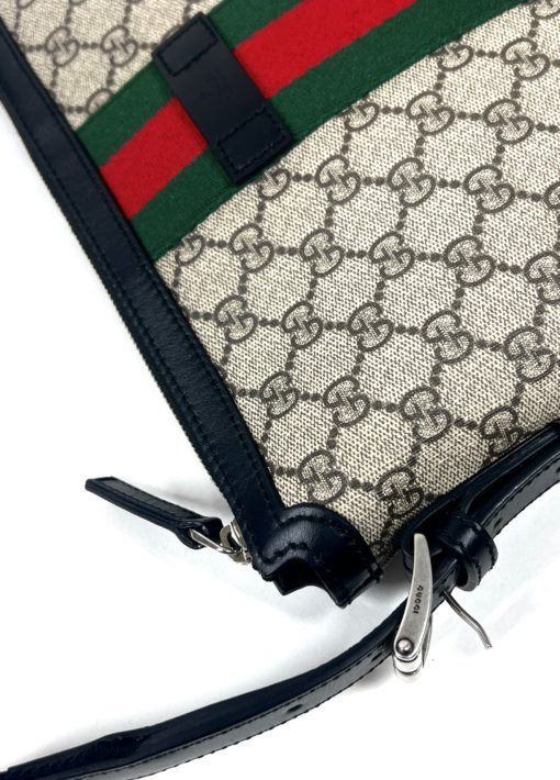 Gucci Supreme Monogram Web Black Messenger Bag 16