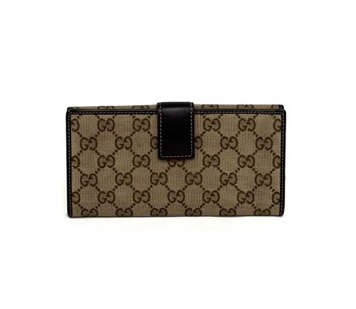 Gucci Logo Canvas Long Wallet with Hearts 3