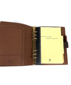 Authentic LOUIS VUITTON Agenda GM notebook cover PVC #4691