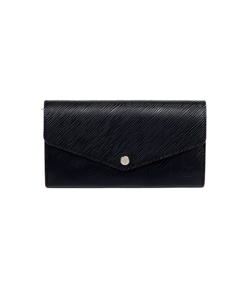 Louis Vuitton Black Portefeuille Epi Leather Pink Sarah Wallet 3