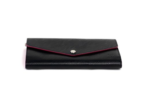 Louis Vuitton Black Portefeuille Epi Leather Pink Sarah Wallet 4
