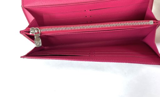 Louis Vuitton Black Portefeuille Epi Leather Pink Sarah Wallet 10