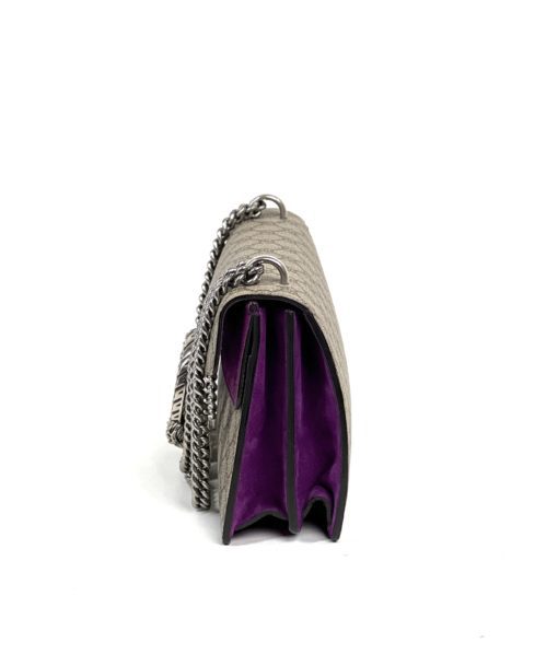 Gucci Supreme Monogram Dionysus Small Shoulder Bag Purple 7