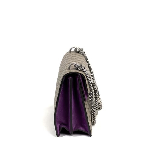 Gucci Supreme Monogram Dionysus Small Shoulder Bag Purple 8
