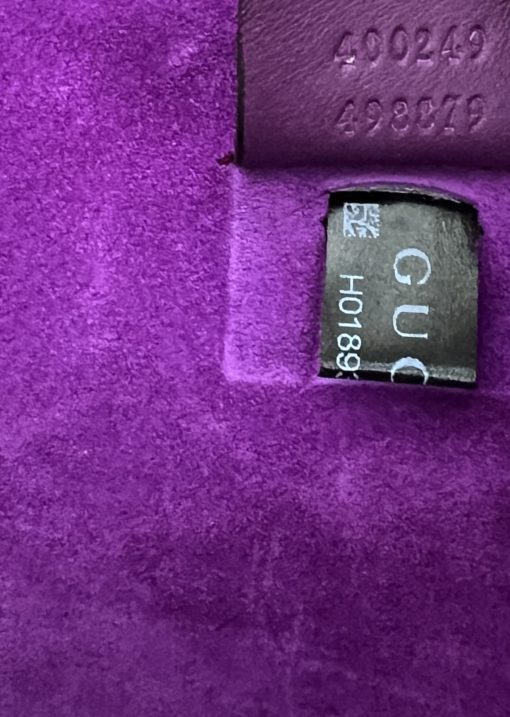 Gucci Supreme Monogram Dionysus Small Shoulder Bag Purple 19
