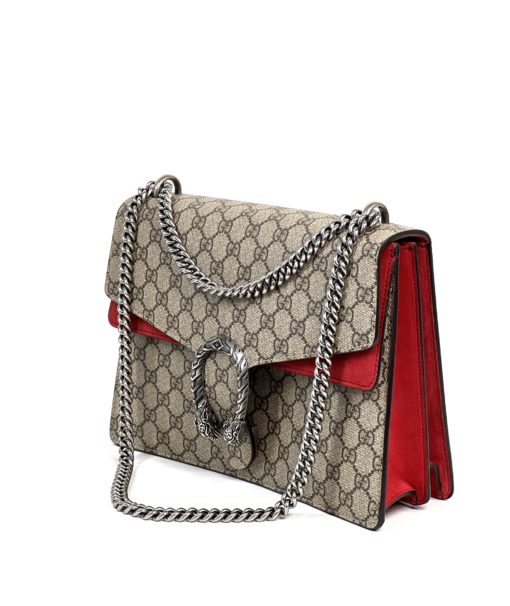 Gucci Supreme Monogram Dionysus Medium Shoulder Bag Red 8