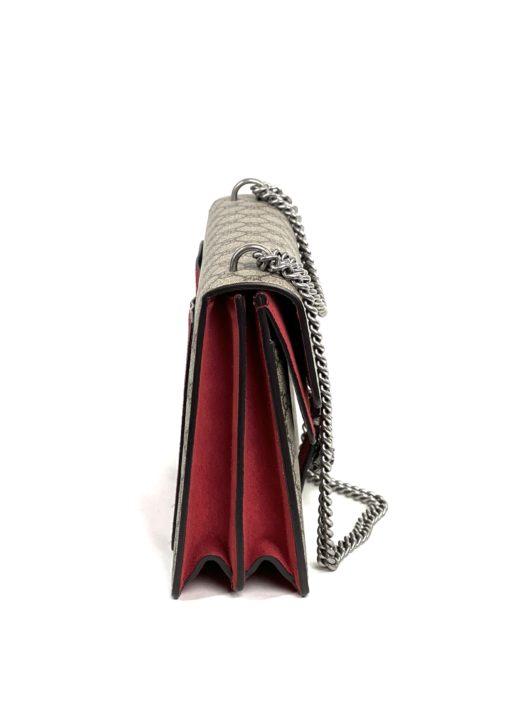 Gucci Supreme Monogram Dionysus Medium Shoulder Bag Red 10