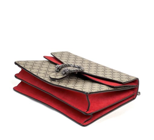 Gucci Supreme Monogram Dionysus Medium Shoulder Bag Red 6