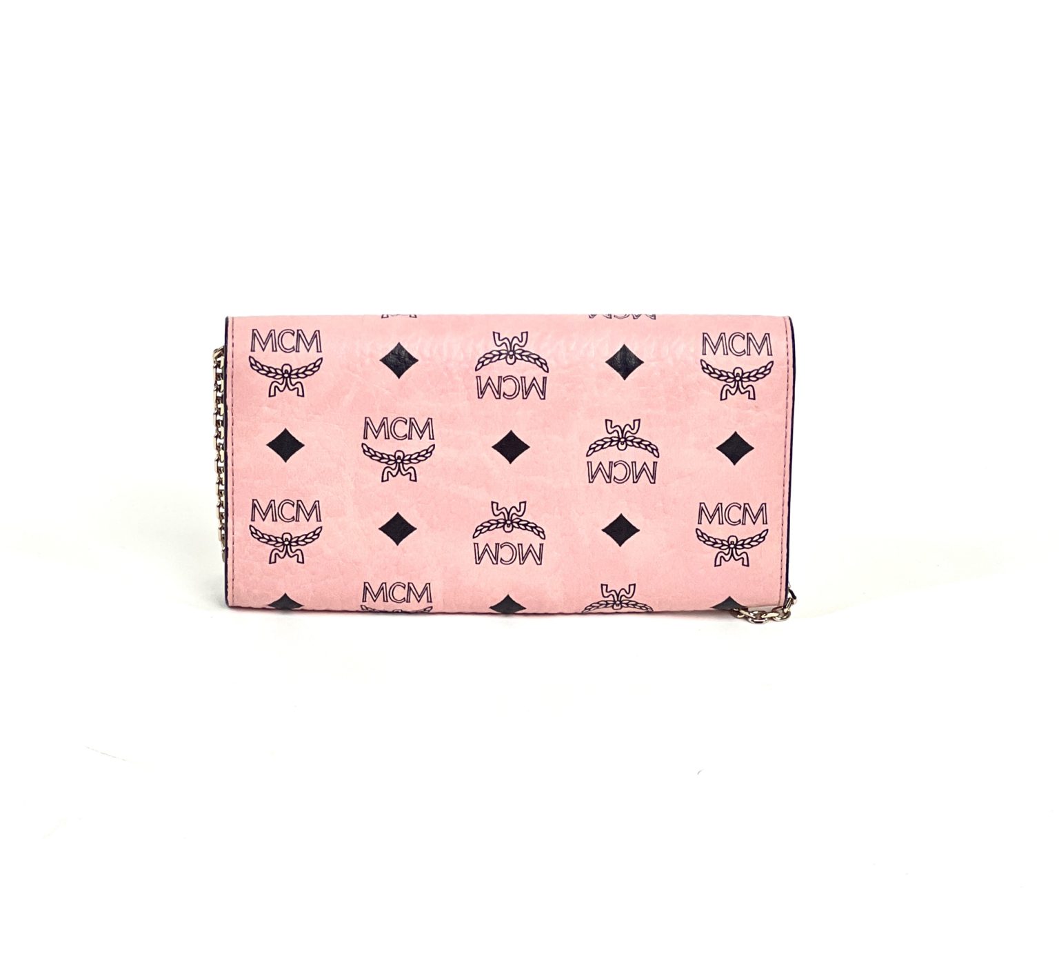 MCM Pink Visetos Patricia Crossbody Wallet A World Of Goods For You, LLC