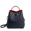 Louis Vuitton Monogram Empreinte Leather NéoNoé MM Navy and Red 6