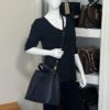 Louis Vuitton Monogram Empreinte Leather NéoNoé MM Navy and Red 2