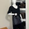 Louis Vuitton Monogram Empreinte Leather NéoNoé MM Navy and Red 16