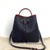 Louis Vuitton Monogram Empreinte Leather NéoNoé MM Navy and Red 3