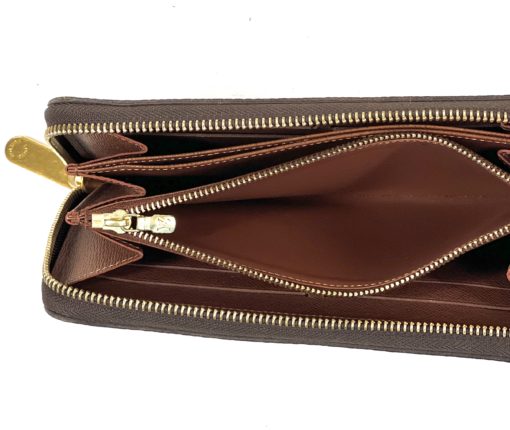 Louis Vuitton Monogram Brown Zippy Wallet 10
