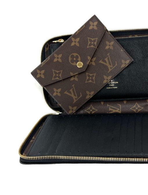 Louis Vuitton Monogram Daily Organizer Travel Case Long Wallet Black 4