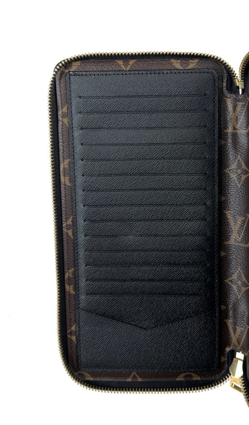 Louis Vuitton Monogram Daily Organizer Travel Case Long Wallet Black 10