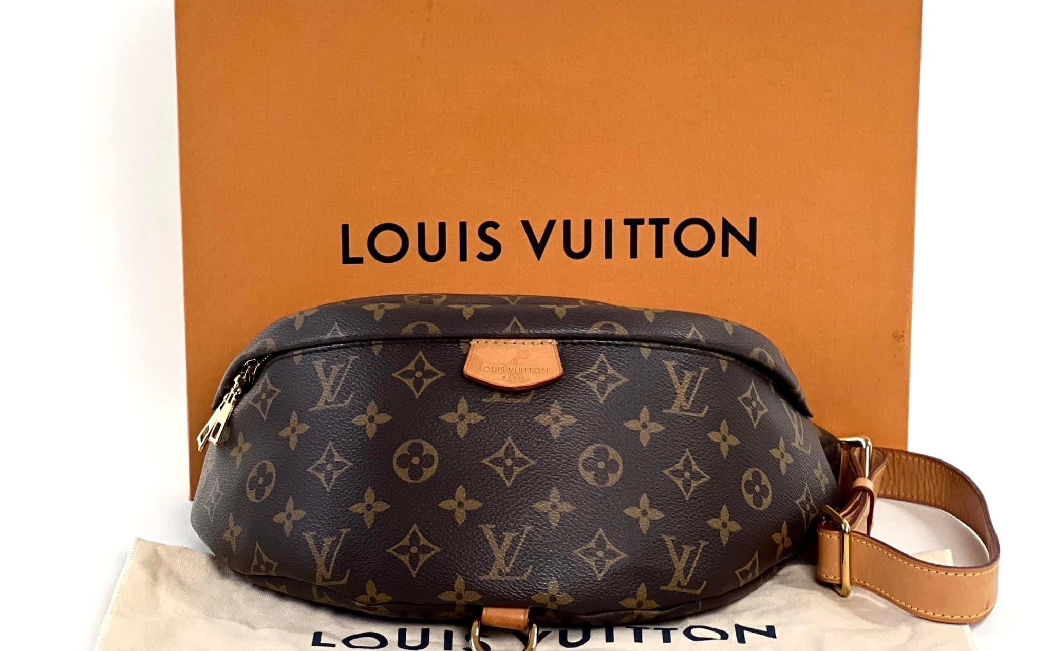 LV LV Unisex Clutch Box Brown Monogram Eclipse Coated Canvas Cowhide Leather  in 2023