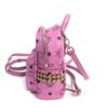 MCM Stark Bebe Boo Side Studs Backpack in Visetos Hot Pink X-Mini 15