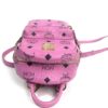 MCM Stark Bebe Boo Side Studs Backpack in Visetos Hot Pink X-Mini 31