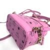 MCM Stark Bebe Boo Side Studs Backpack in Visetos Hot Pink X-Mini 25