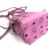 MCM Stark Bebe Boo Side Studs Backpack in Visetos Hot Pink X-Mini 20