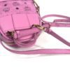 MCM Stark Bebe Boo Side Studs Backpack in Visetos Hot Pink X-Mini 19