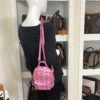 MCM Stark Bebe Boo Side Studs Backpack in Visetos Hot Pink X-Mini 4