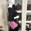 MCM Stark Bebe Boo Side Studs Backpack in Visetos Hot Pink X-Mini 3