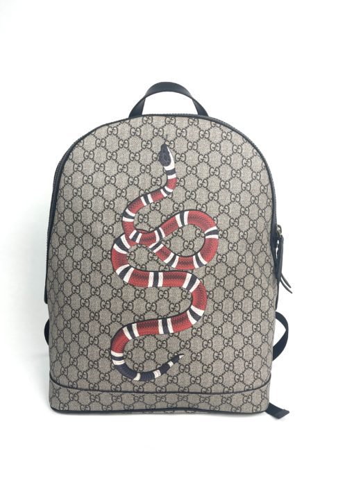 Gucci Supreme Limited Edition Kingsnake Large Logo Backpack 4