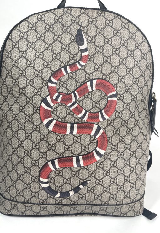 Gucci Supreme Limited Edition Kingsnake Large Logo Backpack 22