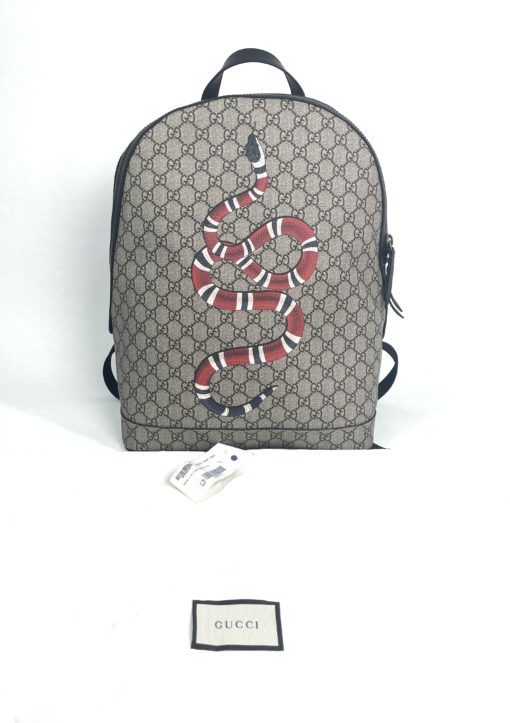 Gucci Supreme Limited Edition Kingsnake Large Logo Backpack 3