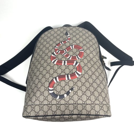 Gucci Supreme Limited Edition Kingsnake Large Logo Backpack 7