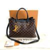 Louis Vuitton Damier Ebene Riverside Satchel Shoulder Bag 15