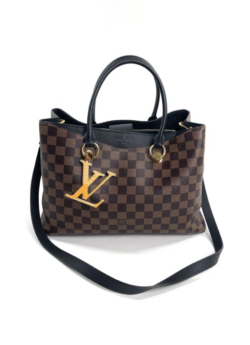 Louis Vuitton Damier Ebene Riverside Satchel Shoulder Bag 5