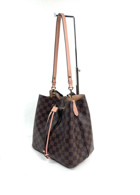 Louis Vuitton N40198 Neonoe Damier Ebene Venus Shoulder Bag Pink