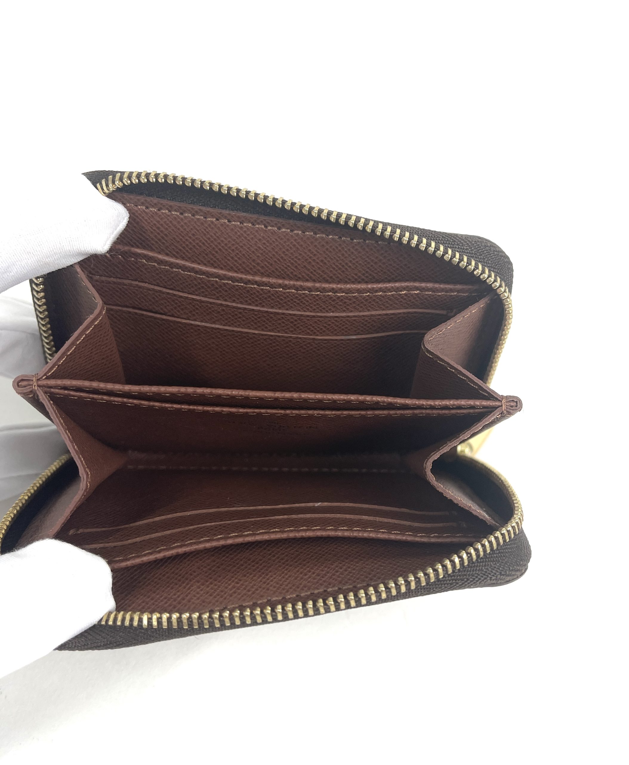 Louis Vuitton Wallet Zippy Coin Purse Monogram Brown